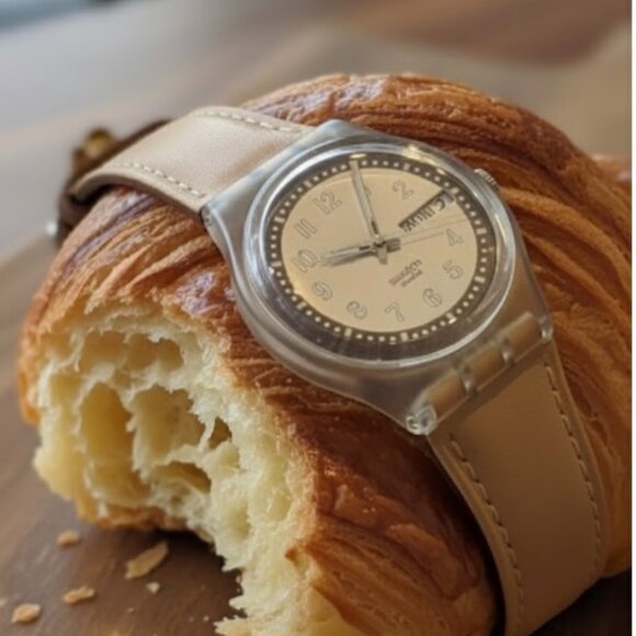 Swatch Watch Croissant Chaud Vintage 2002 - Picture 10 of 10